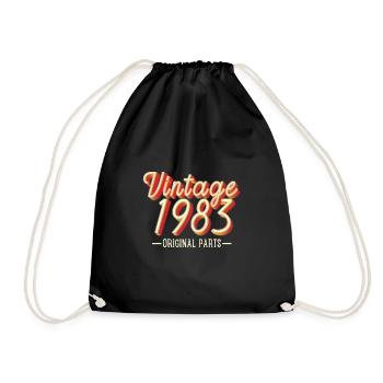 Vintage 1983 - Sac de sport léger - noir - Devant