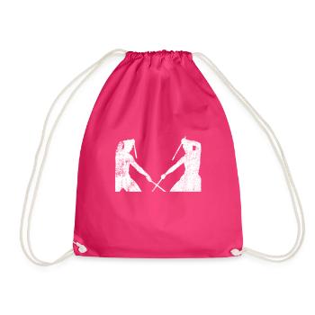 Escrima Arnis Kali - Turnbeutel - Fuchsia - Vorne