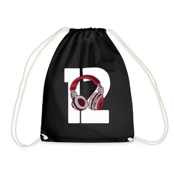 Gambling 12th Birthday Gift Gamer 12 years - Drawstring Bag - black - Front