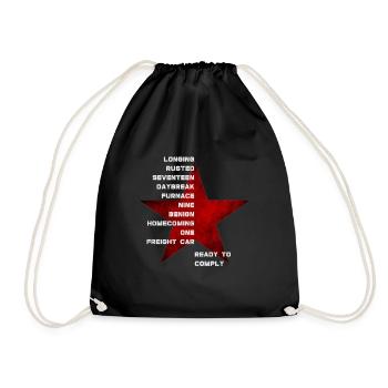Bucky Words active le soldat prêt à se conformer - Sac de sport léger - noir - Devant