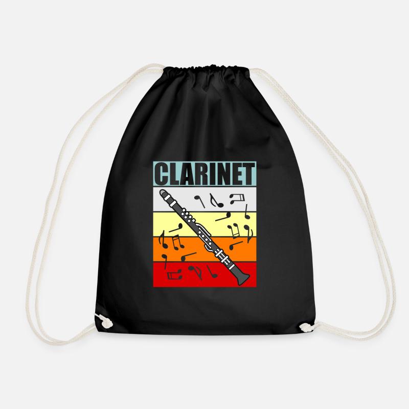 Klarinette - Turnbeutel - Schwarz