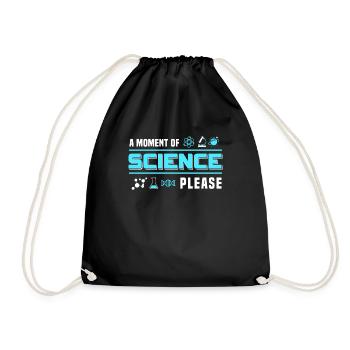natural Science - Drawstring Bag - black - Front