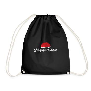 Schwarzwald bollenhut black forest boy gift - Drawstring Bag - black - Front