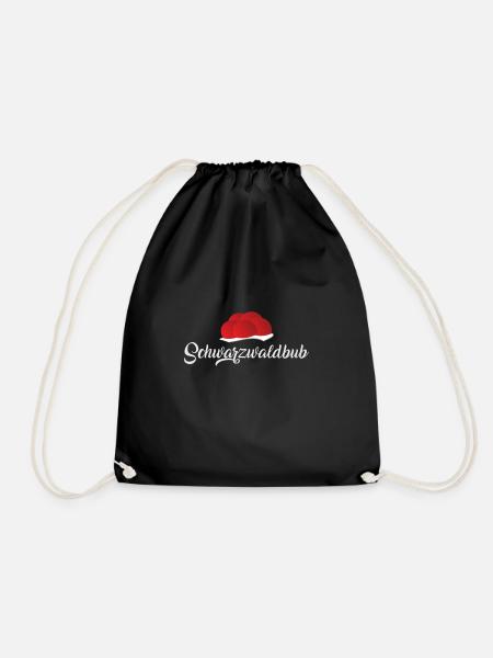 Schwarzwald bollenhut schwarzwaldbub geschenk - Turnbeutel - Schwarz