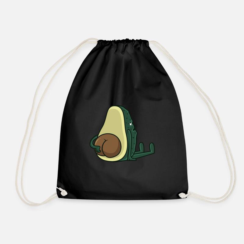 Avocado Butt Funny Avocado-Liebhaber Gift - Turnbeutel - Schwarz