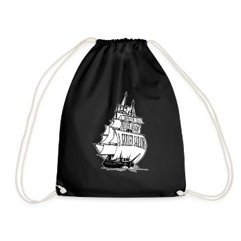 Storm Captain Ship Sailor or Captain Gift - Drawstring Bag - black - Front