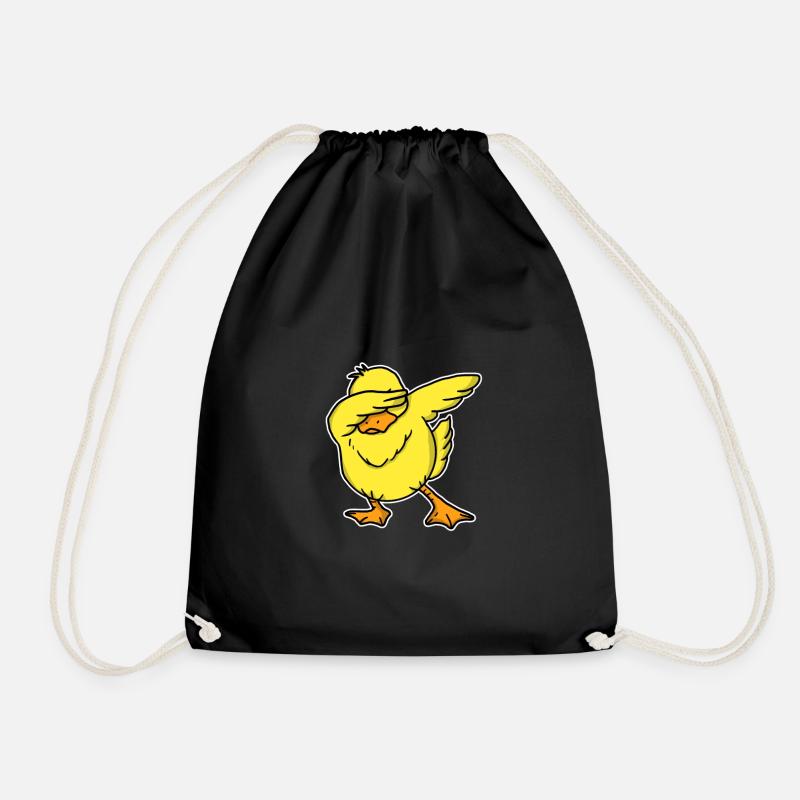 Cadeau de canard de dabbing - Sac de sport léger - noir