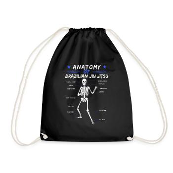 MMA Grappling gift Anatomy of BJJ Brazilian Jiu - Sac de sport léger - noir - Devant