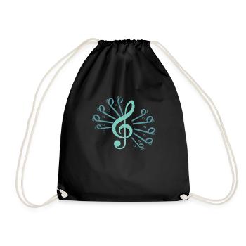 paon - Sac de sport léger - noir - Devant