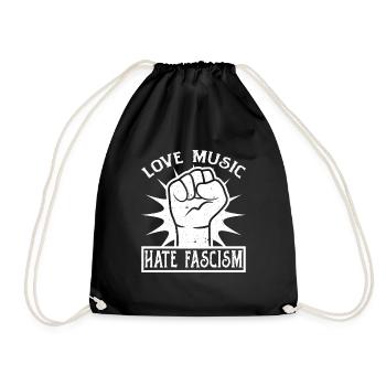 Antifa anti racisme - Sac de sport léger - noir - Devant