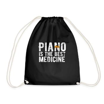 piano - Sac de sport léger - noir - Devant