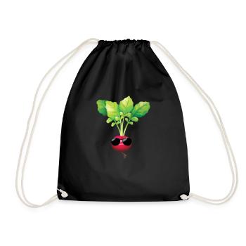 Radis lunettes de soleil Jardinage Jardinier - Sac de sport léger - noir - Devant