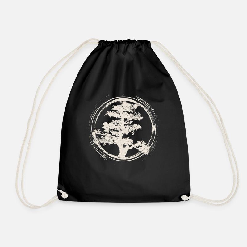 Idée de conception de cadeau japonais Zen Master Bonsai Tree - Sac de sport léger - noir