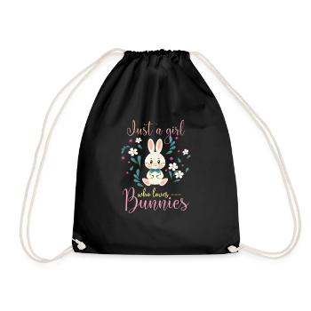 Hare - Drawstring Bag - black - Front