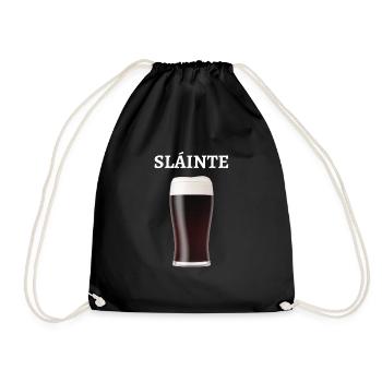 Sláinte Prost dans la bière irlandaise irlandaise - Sac de sport léger - noir - Devant