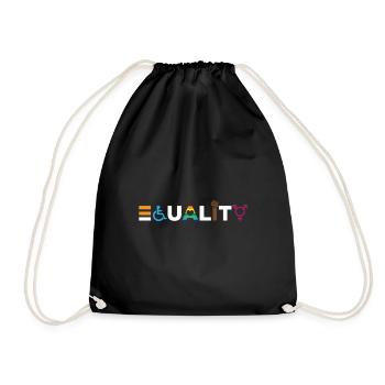 Equality human rights equal rights - Drawstring Bag - black - Front
