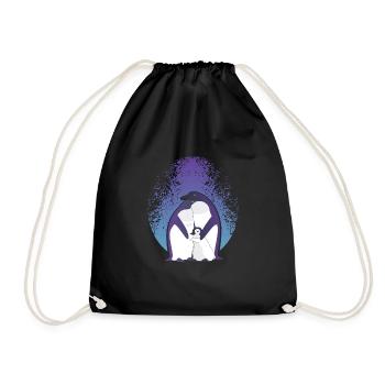 Penguin Family - Drawstring Bag - black - Front