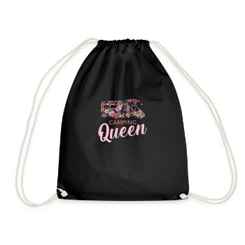 Camping-car Reine roses Roses Rouges I Womolisten - Sac de sport léger - noir - Devant