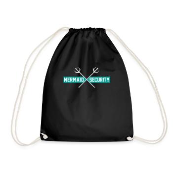 Funny Little Mermaid Women Girl Mom Men Birthday - Drawstring Bag - black - Front