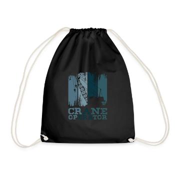 Crane operator - Drawstring Bag - black - Front