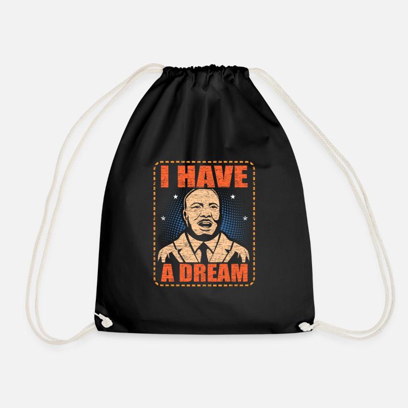 Martin Luther King - Turnbeutel - Schwarz