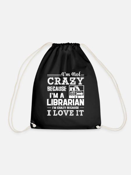 Bibliothekar Liebe, ein Bibliothekar zu sein - Turnbeutel - Schwarz