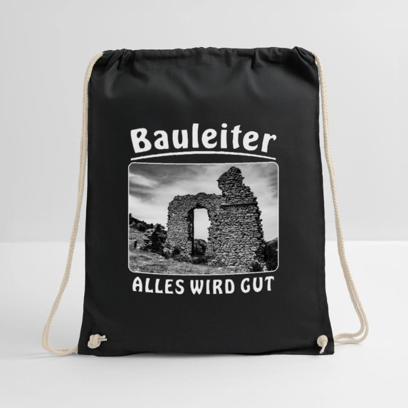 Haus verfallen Bauleiter Alles wird gut Turnbeutel