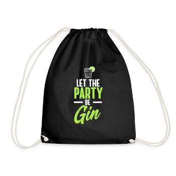 Que la fête soit gin - jeu de mots amusant - Sac de sport léger - noir - Devant