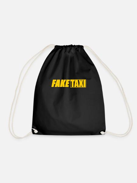 Fake Taxi Kostüm - Turnbeutel - Schwarz