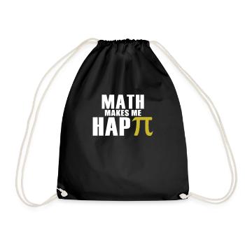 Math Makes Me Happy - Sac de sport léger - noir - Devant