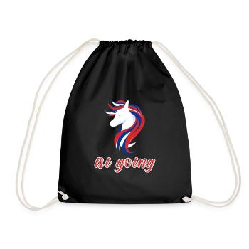 Isi Going Icelandic Horse t shirt - Drawstring Bag - black - Front