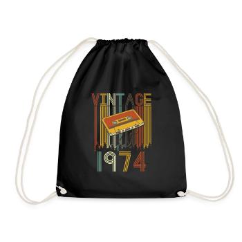 Vintage 1974 Retro - Sac de sport léger - noir - Devant