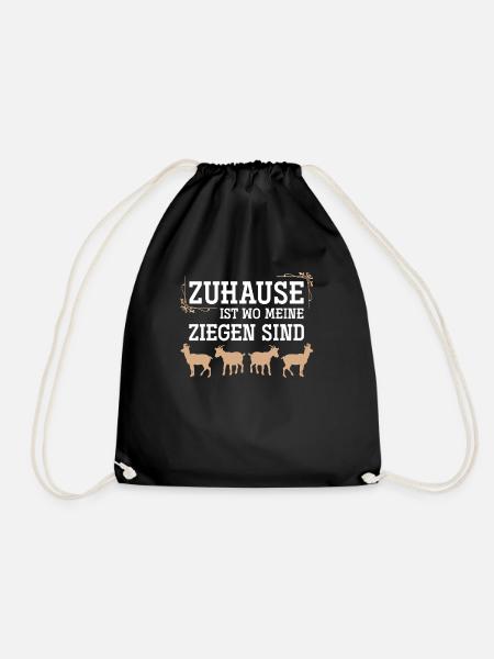 Ziege - Turnbeutel - Schwarz