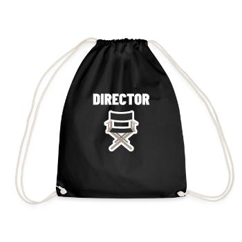 Réalisateur Directeur Film Vidéo Réalisateur Cadeau - Sac de sport léger - noir - Devant