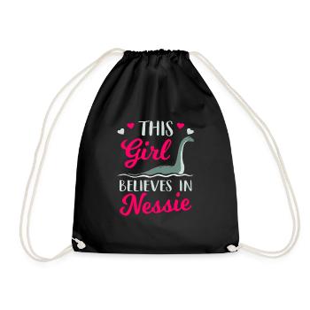 Loch Ness Monster - Drawstring Bag - black - Front