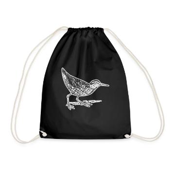 Sandpiper Sandpiper Floral Pattern - Drawstring Bag - black - Front