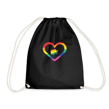 mammoth - Drawstring Bag - black - Front