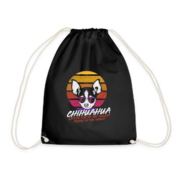 Coolest Dog Chihuahua - Turnbeutel - Schwarz - Vorne