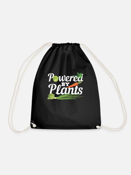Powered by plants desert Cactus lover - Turnbeutel - Schwarz