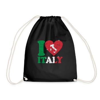 Italie - Sac de sport léger - noir - Devant