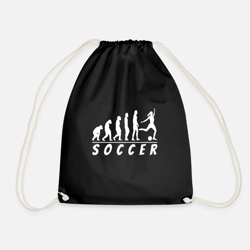 Women Soccer Evolution Womens Soccer Kickerin - Drawstring Bag - black