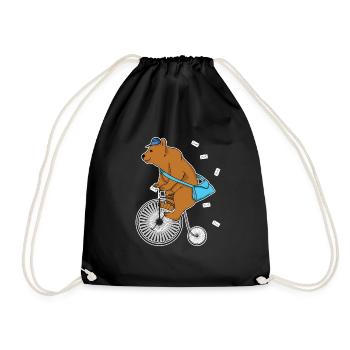 homme de poste - Sac de sport léger - noir - Devant