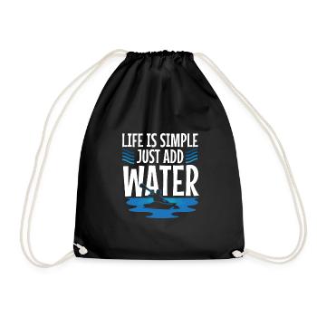 Never underestimate an old man with a Kayak - Sac de sport léger - noir - Devant