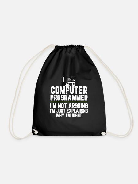 Programmeur informatique, je ne dis pas que je suis juste - Sac de sport léger - noir