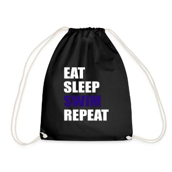 Cadeau de natation - Sac de sport léger - noir - Devant