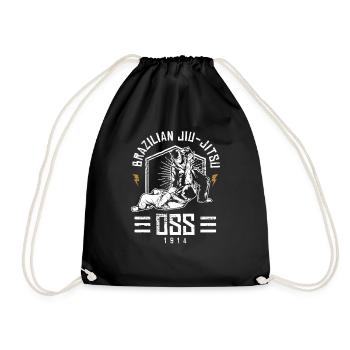 Leglock brasilianische Jiu Jitsu BJJ Geschenk-Design-Idee - Turnbeutel - Schwarz - Vorne