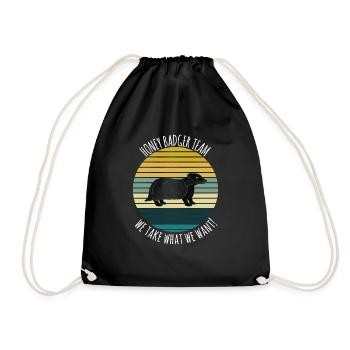 Honey Badger Team Nous prenons ce que nous voulons - Sac de sport léger - noir - Devant