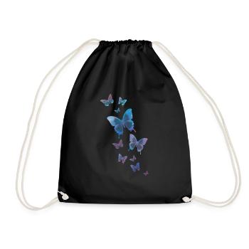 papillon papillon animal coloré couleur - Sac de sport léger - noir - Devant