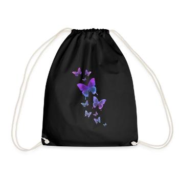 papillon papillon animal coloré couleur - Sac de sport léger - noir - Devant