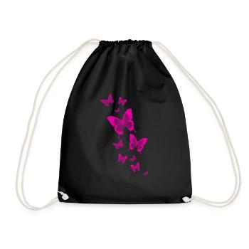 Papillon papillon des animaux coloré couleur - Sac de sport léger - noir - Devant